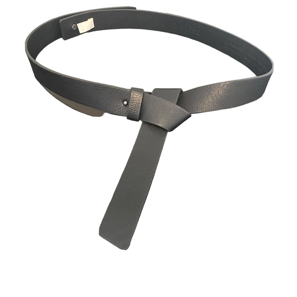 Vintage Express Black Knotted Dress Belt Size M/L